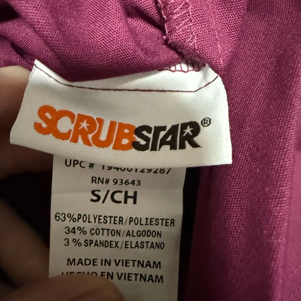 Women's Blue and Purple Scrub Set - Picture 6 of 6